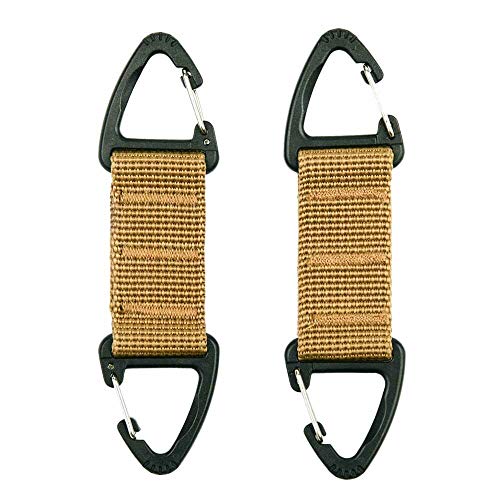 Doppelte Karabiner-Haken 2er Pack Coyote von 101 INC.