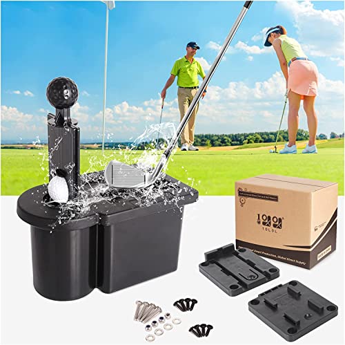 10L0L Golfball-Waschanlage und Golfschläger-Reinigungsset, Abnehmbarer Golfschlägerkopf und Golfball-Waschanlage Golf-Reiniger für EZGO Club Car Yamaha von 10L0L