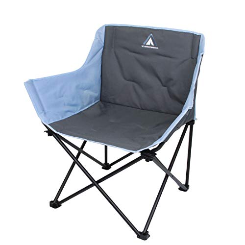10T Campingstuhl Jace Arona XXL Klappstuhl bis 130 kg Stuhl mit Getränkehalter + Seitentasche von 10T Outdoor Equipment