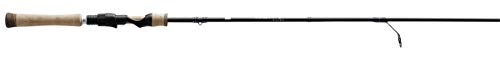 13 FISHING Unisex-Erwachsene Defy Silver Spinn-Angelrute, schwarz, 6'6" UL (Ultra Light) -2 Piece Rod von 13 FISHING