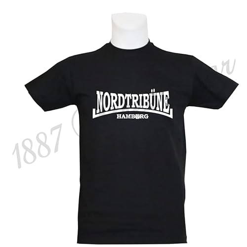 1887 Streetwear Hamburg T-Shirt Nordtribüne schwarz von 1887