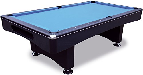 1a-sports Pool Billardtisch Black Pool 8 ft - 224x112 cm mit Schieferplatte inkl. Montage und Zubehörset von John West Billard von 1a-sports
