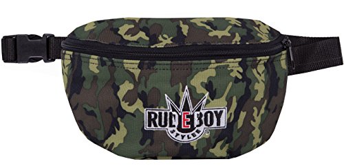 2stoned Hip Bag Bauchtasche mit Stick Rudeboy Stylee in Camouflage für Herren und Jungen von 2Stoned