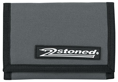 2Stoned Geldbörse Wallet Unisex Dark Grey (Anthrazit) mit Klettverschluss, Patchlabel Speed, aus Polyester von 2Stoned