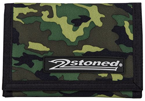 2Stoned Geldbörse Wallet Unisex Camouflage mit Klettverschluss, Patchlabel Speed, aus Polyester von 2Stoned