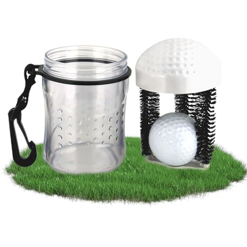 2mGoods Tragbarer Golfball Reiniger, Golfball-Unterlegscheibe, 6x10cm kompaktes Design, schnelle Reinigung, mit Befestigungsclip von 2mGoods