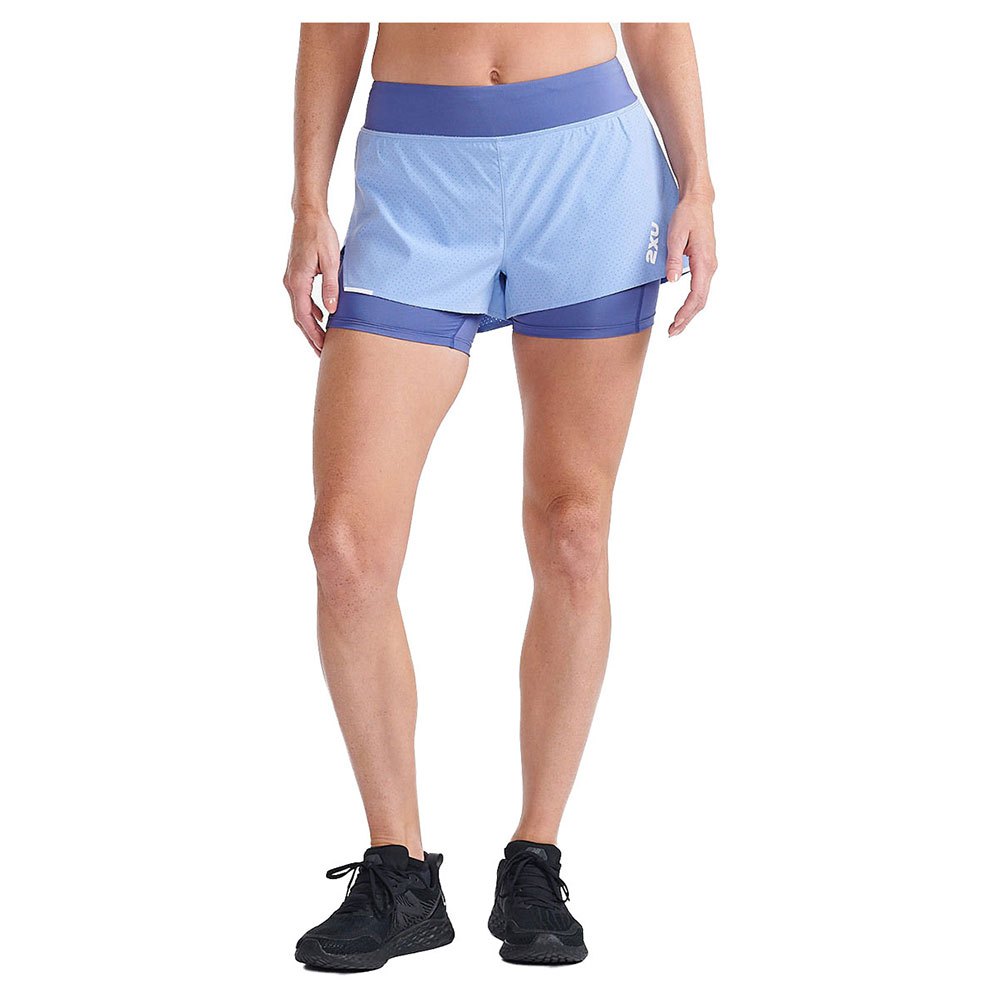 2xu Aero 4´´ 2 In 1 Shorts Blau M Frau von 2xu