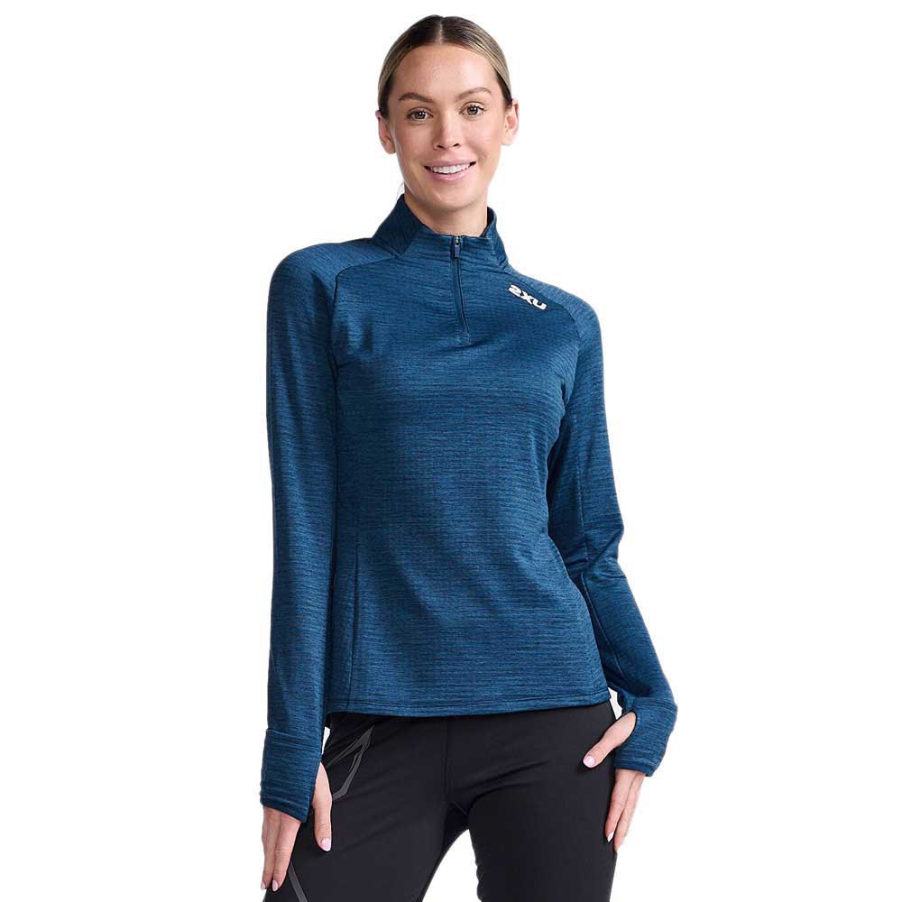 2xu Ignition Half Zip T-shirt Blau XL Frau von 2xu