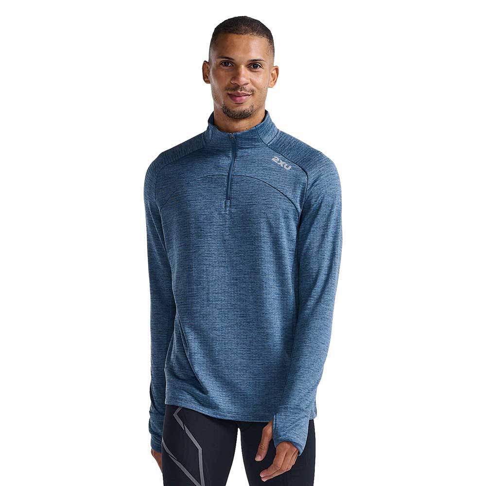 2xu Ignition Half Zip Long Sleeve T-shirt Blau XL Mann von 2xu