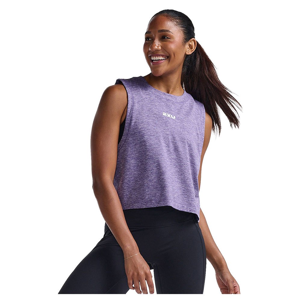 2xu Motion Crop Sleeveless T-shirt Lila XS Frau von 2xu