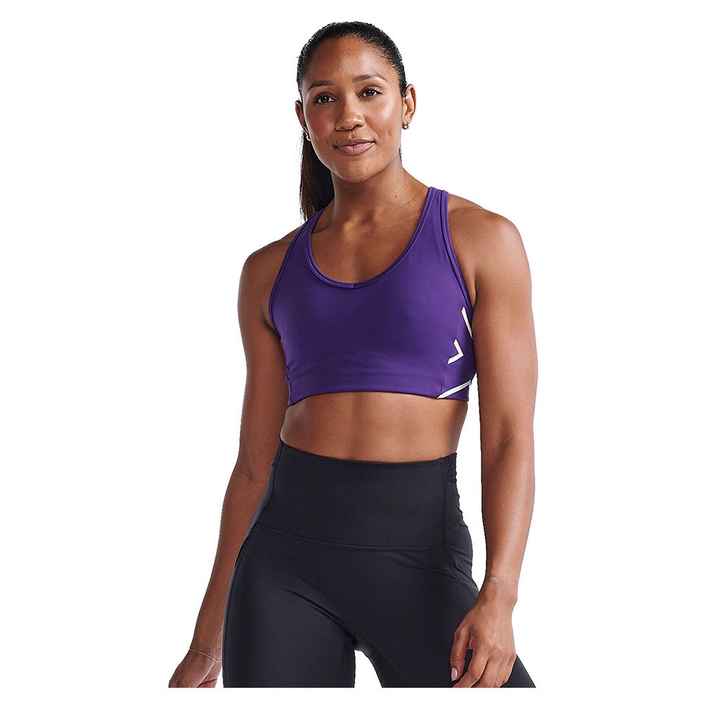 2xu Motion Racerback Sports Bra Lila L Frau von 2xu