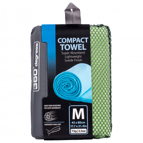 360 Degrees - Compact Towel - Mikrofaserhandtuch Gr X-Large grün von 360 Degrees