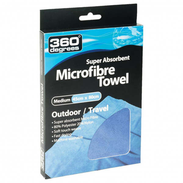360 Degrees - Microfibre Towel - Mikrofaserhandtuch Gr Large blau von 360 Degrees