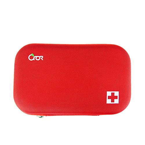 3DTengkit Mini-Erste-Hilfe-Tasche, kleines Reise-Erste-Hilfe-Set, für Auto, Reisen, Zuhause, Camping, Wandern oder Büro, rot von 3DTengkit