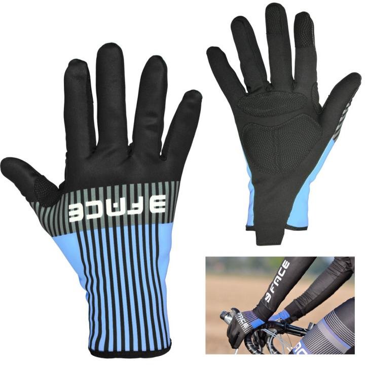 3Face - winddichter Handschuh - gepolstert - Ausziehhilfe - Made in Italy - DEAL - blau von 3FACE