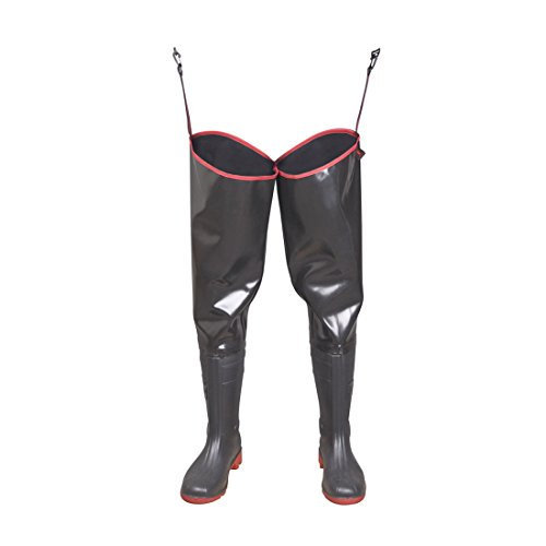 WATSTIEFEL STRONG Fischerhose Watthose Anglerhose PVC als Latex Teichhose von 3Kamido