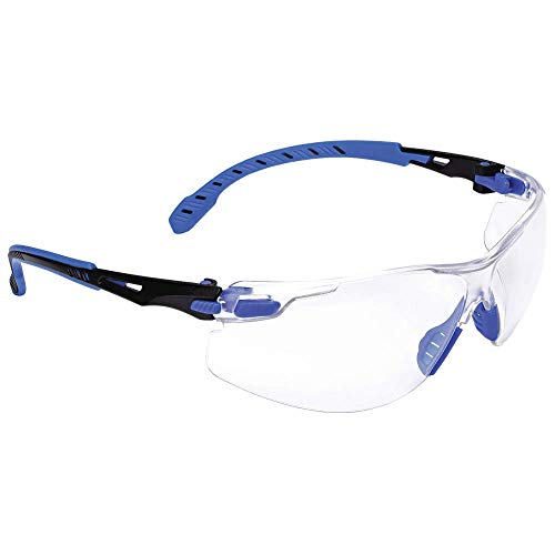 3M S1101SGAF Solus 1000 Series Sicherheitsbrillen, blau/schwarzer Griff, Scotchgard Anti-Fog Beschichtung, S1101SGAF-EU von 3M