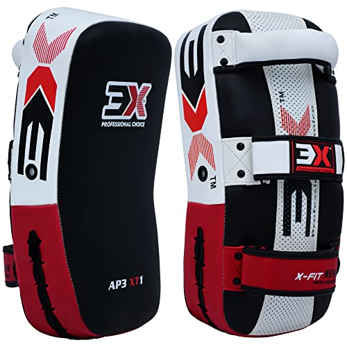 3X Sports Boxing Strike Shield Training Thai Pad Kickboxing Krav MAGA MMA Target Focus Punching Mitts von 3X Professional Choice