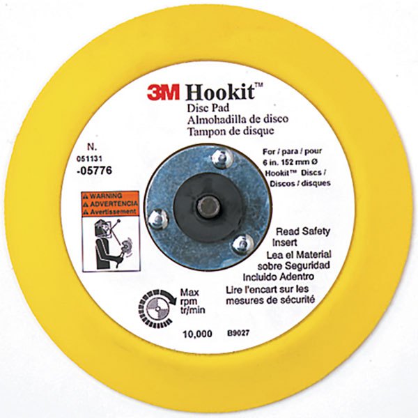 3m Hookit 6´´ Disc Pad Gelb von 3m