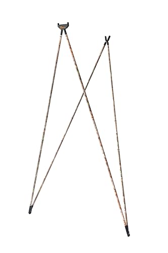 4 STABLE STICKS - Essential Camo Modell - Pirsch- Und Weitschießstock - Optimale Stabilität - Abnehmbar - Nur Für Stehende Schüsse - Leicht Und Langlebig - Kohlefaser-Effekt Schwarz von 4 STABLE STICKS
