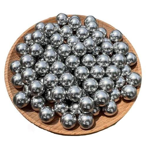 100 Stück .43 Cal Paintballs, 0,43 Kaliber Vollaluminium Paintballs, 1,8 Gramm, Selbstverteidigungsbälle Anzug für PPQ, TPM1, TPM2, T4E, HK 416D, Gen5, RAM, von 40MAX
