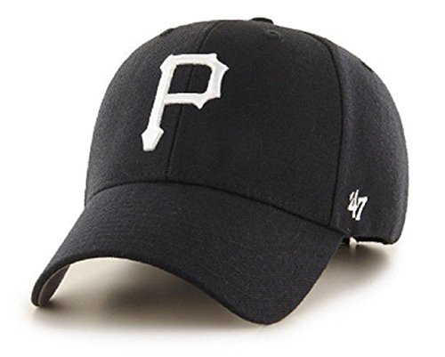 47 Brand '47' Pittsburgh Pirates Schwarz & Weiß Logo Logo MVP – Schwarz von '47