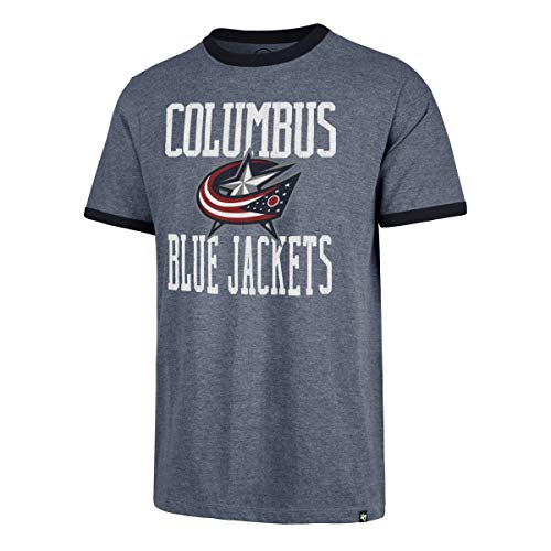 47 Brand Columbus Blue Jackets Belridge Ringer NHL T-Shirt Navy, M von 47 Brand