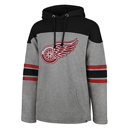 47 Brand Detroit Red Wings Huron Hoodie NHL Sweatshirt Grau, M von 47