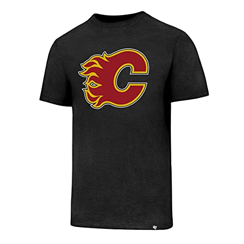 47 NHL T-Shirt Calgary Flames Club Logo Brand Eishockey (M) von 47
