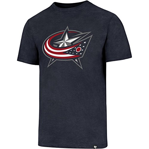 47 NHL T-Shirt Columbus Blue Jackets Club Logo Brand Eishockey (X-Large) von 47