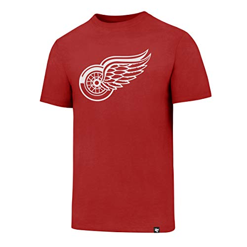 47 NHL T-Shirt Detroit Red Wings Club Logo Brand Eishockey (X-Large) von 47