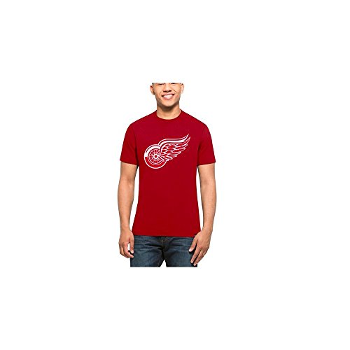 47 NHL T-Shirt Detroit Red Wings Splitter Logo Brand Eishockey (X-Large) von 47