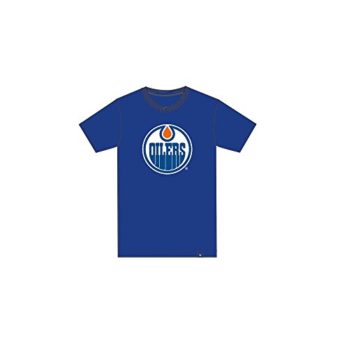 47 NHL T-Shirt Edmonton Oilers Splitter blau Logo Brand Eishockey (S) von 47