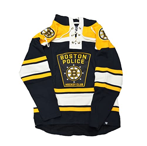 '47 Boston Bruins Police Department Salute Service Pullover Hoodie Lacer Sweater - NHL Kapuzen-Sweatshirt (Large) von 47