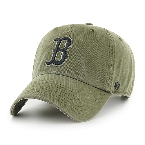 '47 Boston Red Sox Olive MLB Ballpark Camo Clean Up Cap - One-Size von '47