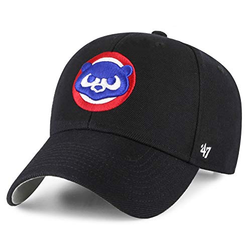 '47 Brand Adjustable Cap - MLB Vintage Chicago Cubs schwarz von '47