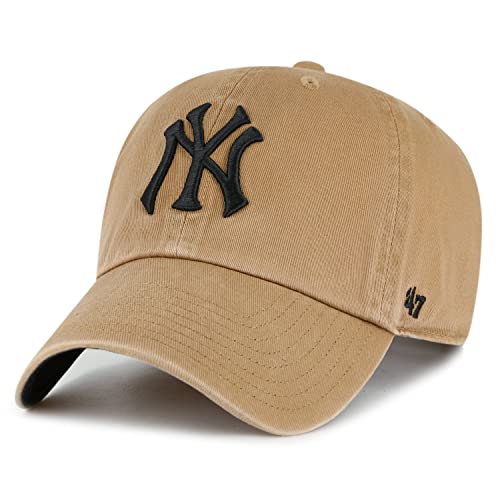 '47 Brand Ballpark Cap CLEAN UP New York Yankees Camel beige von '47