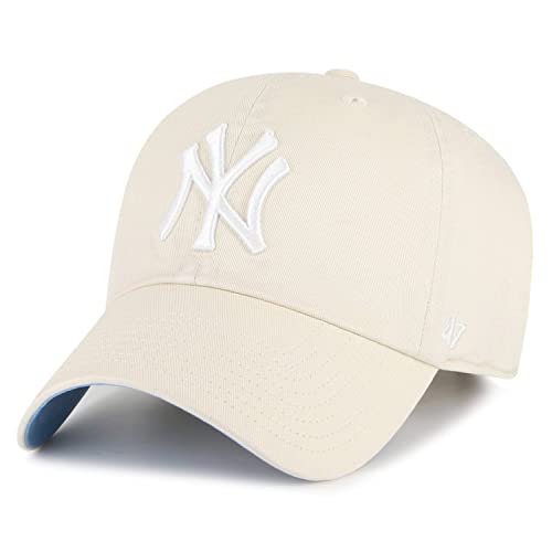 47 Brand Ballpark Cap - CLEAN UP New York Yankees Natural von 47