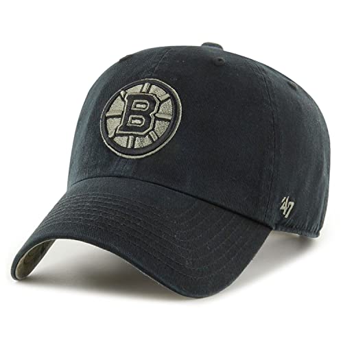 '47 Brand Relaxed Fit Cap - CLEAN UP Boston Bruins schwarz von '47