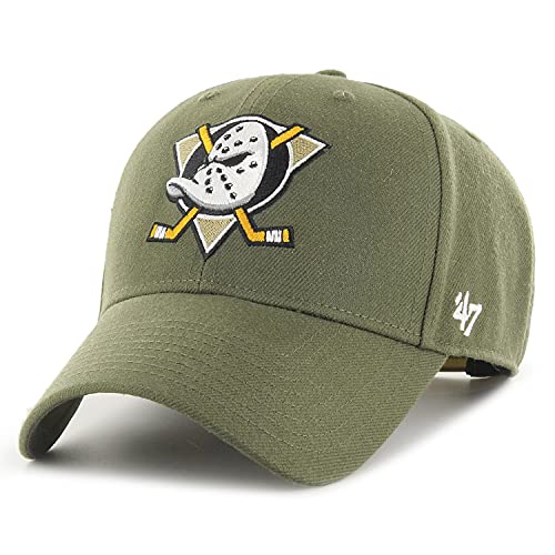'47 Brand Snapback Cap - NHL Anaheim Ducks Sandalwood Oliv von '47