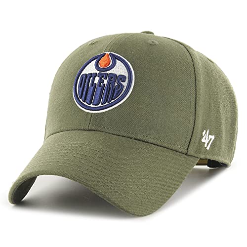 47 Brand Snapback Cap - NHL Edmonton Oilers Sandalwood Oliv von 47