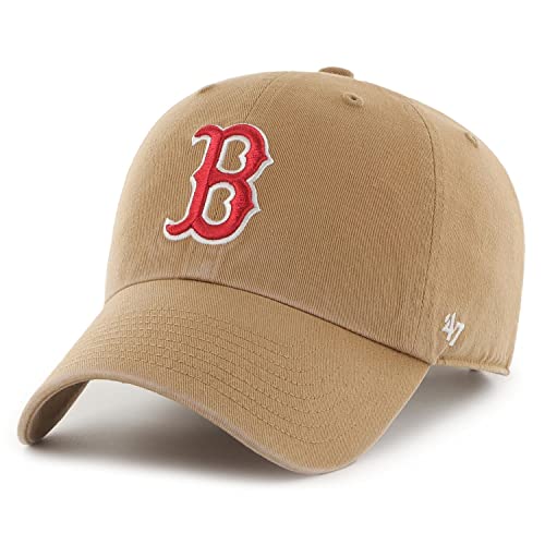 '47 Brand Strapback Cap - CLEAN UP Boston Red Sox Camel von '47
