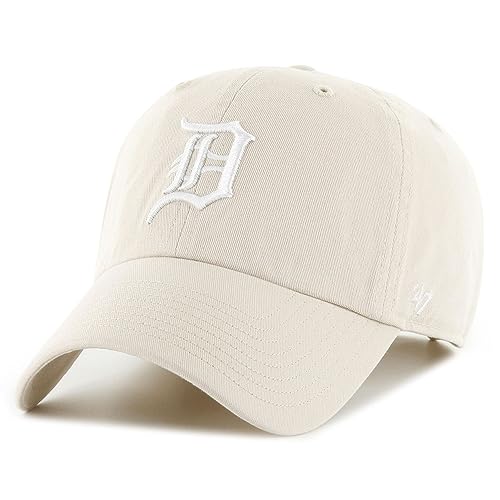 '47 Brand Strapback Cap - CLEAN UP Detroit Tigers Bone von '47