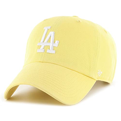 '47 Brand Strapback Cap - CLEAN UP LA Dodgers Maize gelb von '47