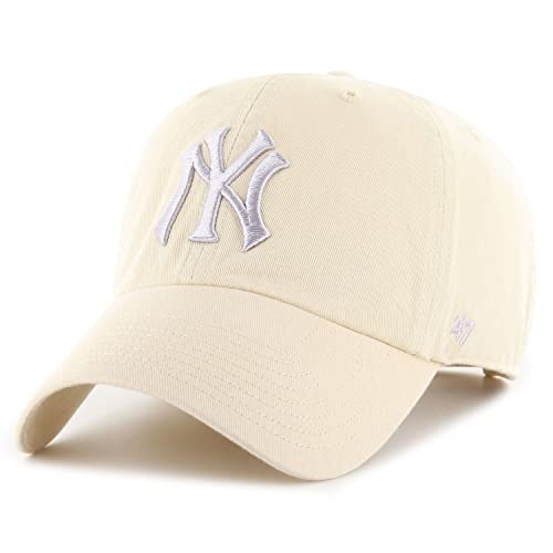 '47 Brand Strapback Cap - CLEAN UP New York Yankees Natural von '47