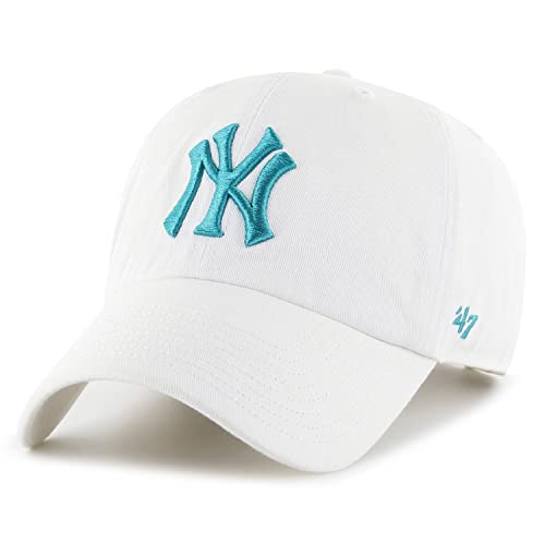 '47 Brand Strapback Cap - CLEAN UP New York Yankees weiß von '47