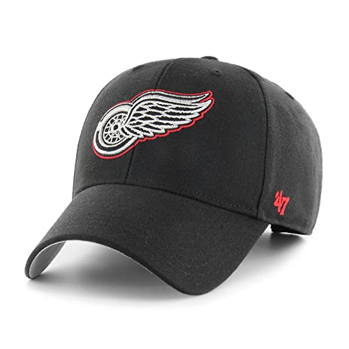 47 Detroit Red Wings Black NHL Metallic Most Value P. Snapback Cap - One-Size von 47