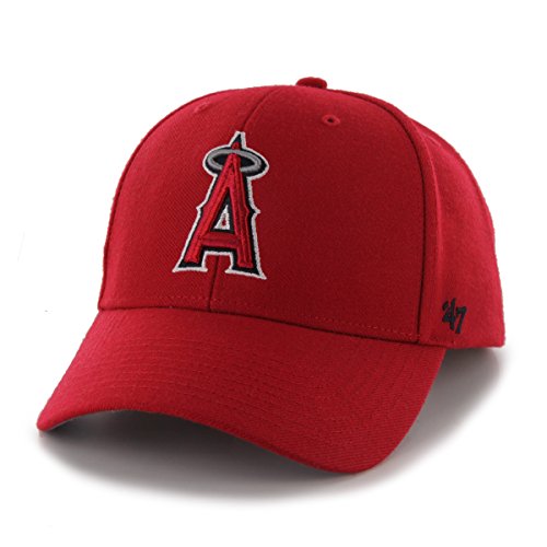 '47 MLB Los Angeles Angels Juke MVP Verstellbare Mütze, Einheitsgröße, Rot von '47