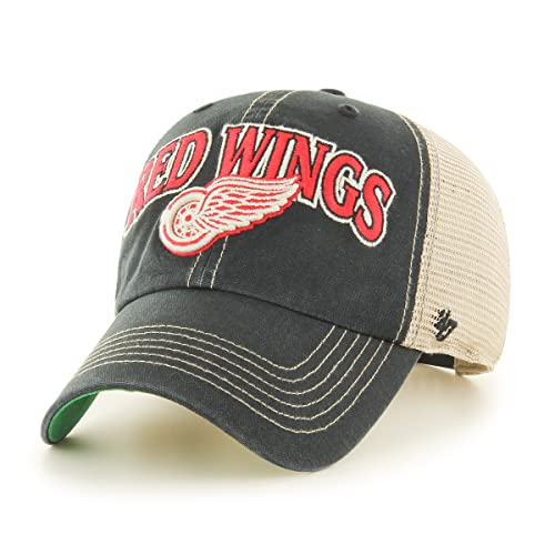 '47 NHL Detroit Red Wings Cap Basecap Baseballcap Tuscaloosa Trucker schwarz Kappe von '47