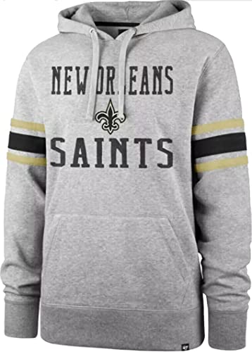 '47 New Orleans Saints Double Block Pullover Hoodie - NFL Langarm Kapuzenpullover (XX-Large) von '47